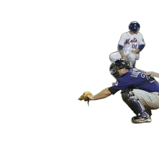 baseball, player, mets, uniform, bat, while, catcher, ready transparent PNG cut-out
