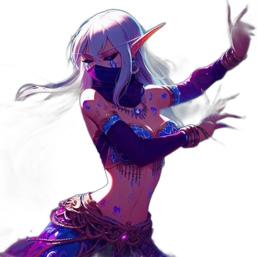 staff, dragon, fantasy art, concept art, pixel art, anime, blue, dark transparent PNG cut-out