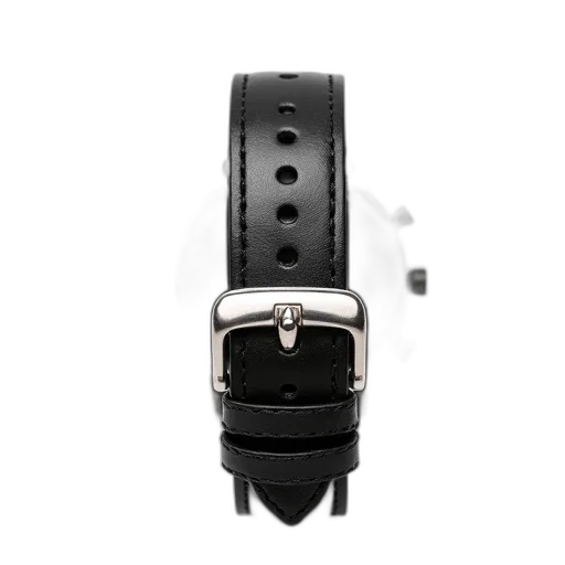 jewelry, staff, crown, black, leather, watch, strap, silver transparent PNG cut-out