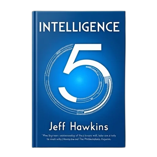 cover, book, intelligence, jeff, hawkins, featuring, blue, background transparent PNG cut-out