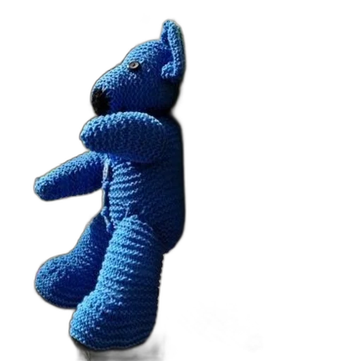 staff, dragon, robot, creature, 3d render, outer space, blue, knitted transparent PNG cut-out