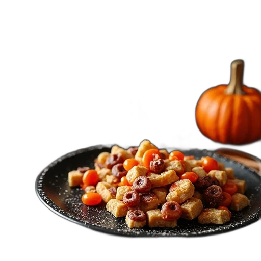 food, crown, 3d render, table transparent PNG cut-out