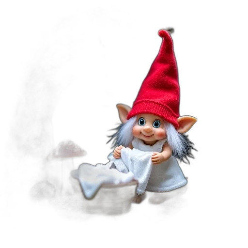 hat, staff, 3d render, concept art, fantasy art, photorealistic, fog, snow transparent PNG cut-out