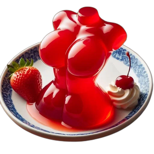 food, animal, bottle, crown, 3d render, photorealistic, red, colorful transparent PNG cut-out