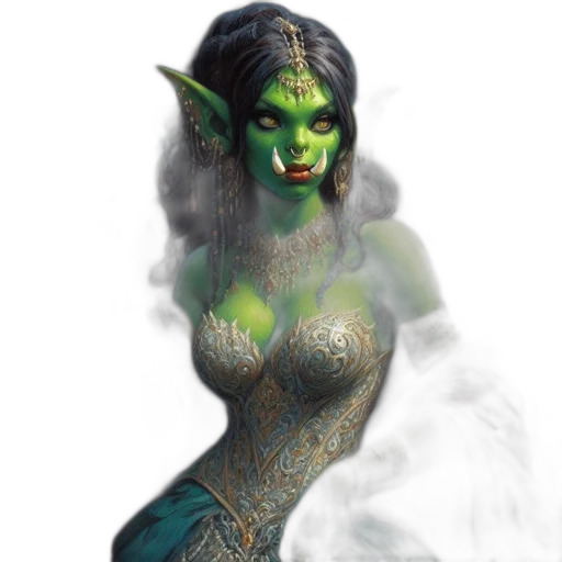 jewelry, mask, creature, staff, fantasy art, concept art, 3d render, comic book art transparent PNG cut-out