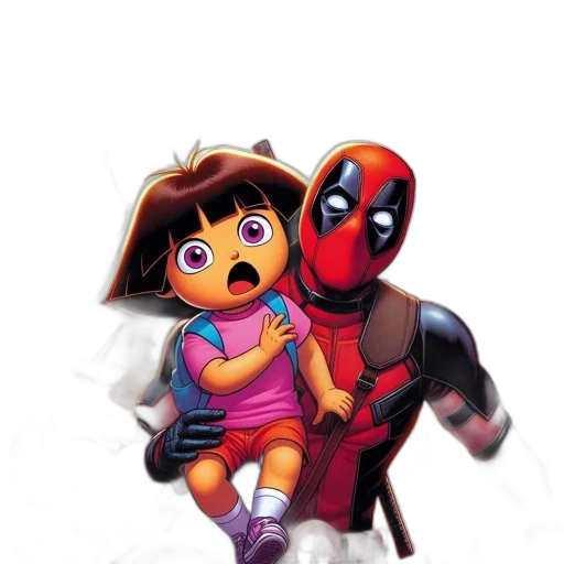 mask, comic book art, concept art, 3d render, pixel art, fog, fire, dora transparent PNG cut-out