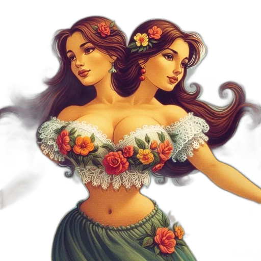 dress, crown, fantasy art, concept art, pixel art, photorealistic, red, green transparent PNG cut-out