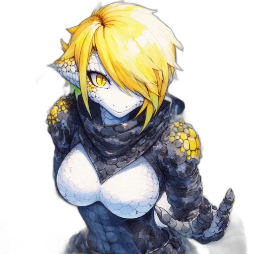 dragon, dress, mask, jacket, watercolor, fantasy art, concept art, anime transparent PNG cut-out