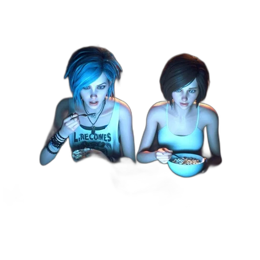 food, jewelry, 3d render, concept art, pixel art, vaporwave, neon lights, blue transparent PNG cut-out