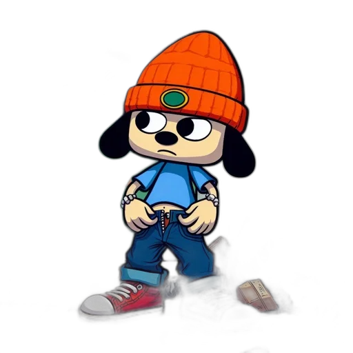 hat, animal, 3d render, pixel art, concept art, cartoon, animated, character transparent PNG cut-out
