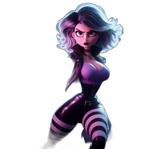 robot, concept art, comic book art, fantasy art, cartoon, dark, ethereal, female transparent PNG cut-out