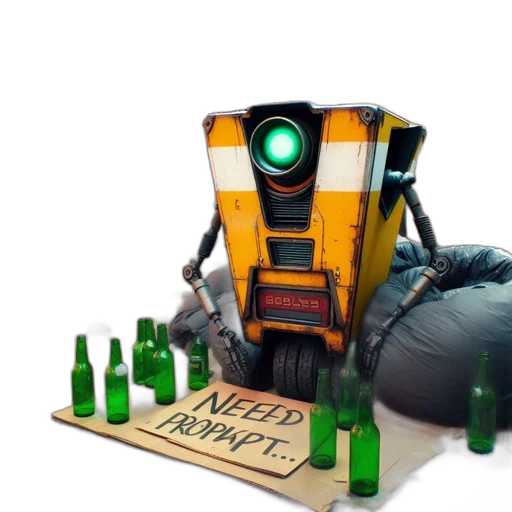 robot, weapon, concept art, 3d render, cyberpunk, pixel art, icy, cityscape transparent PNG cut-out