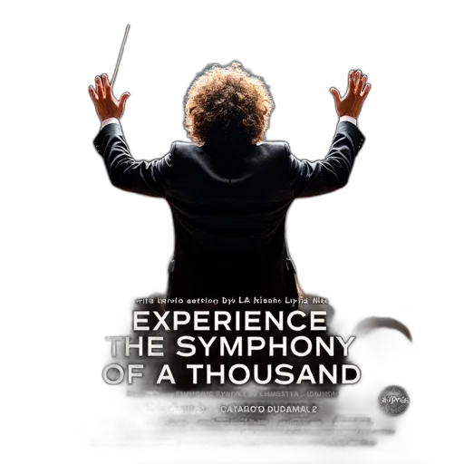 second, image, promotional, poster, concert, featuring, gustavo, dudamel transparent PNG cut-out