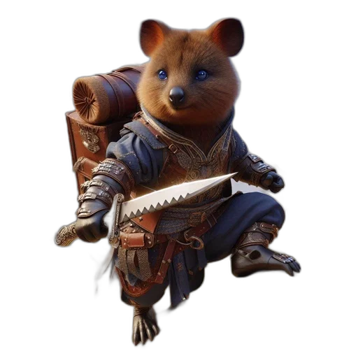 staff, animal, weapon, sword, concept art, fantasy art, 3d render, photorealistic transparent PNG cut-out