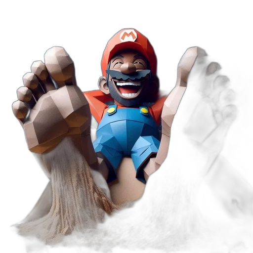 mask, shoes, face, weapon, concept art, 3d render, fantasy art, comic book art transparent PNG cut-out