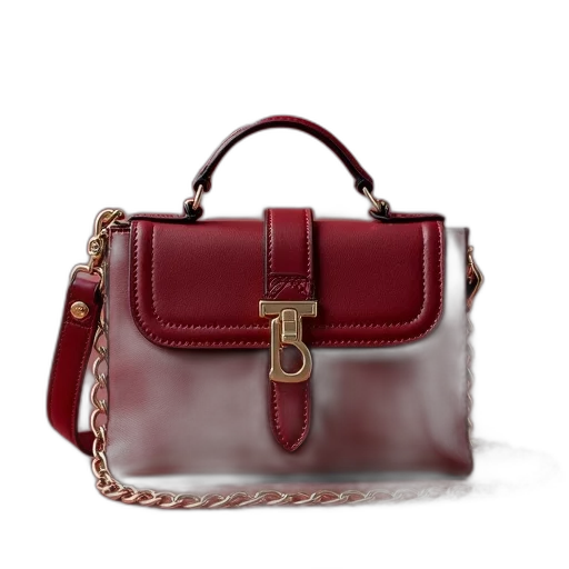 red, small, maroon, bag transparent PNG cut-out