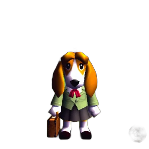 staff, animal, creature, jacket, concept art, pixel art, 3d render, cartoon transparent PNG cut-out