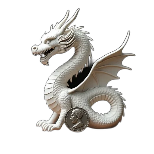 dragon, staff, jewelry, fantasy art, 3d render, concept art, photorealistic, detailed transparent PNG cut-out