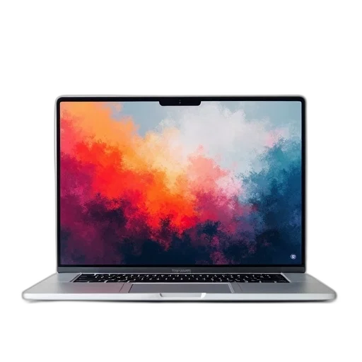 staff, weapon, 3d render, colorful, sleek, silver, laptop, abstract transparent PNG cut-out