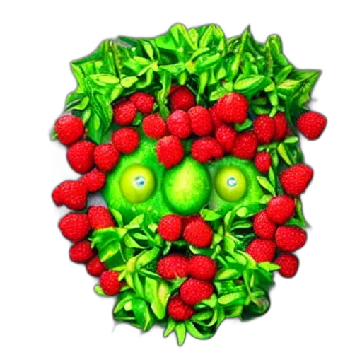 food, crown, flower, face transparent PNG cut-out