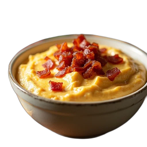 food, crown, bowl, cheese, bacon, dip, bread, crackers transparent PNG cut-out