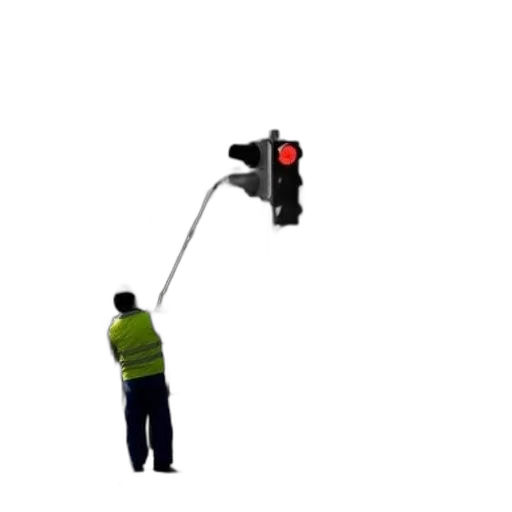 staff, umbrella, robot, weapon, 3d render, pixel art, concept art, man transparent PNG cut-out