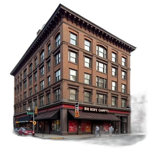 building, concept art, photorealistic, 3d render transparent PNG cut-out