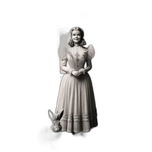 dress, jewelry, animal, staff, concept art, 3d render, photorealistic, pencil sketch transparent PNG cut-out