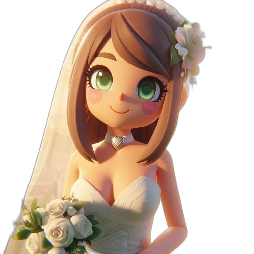 dress, face, crown, robot, 3d render, anime, concept art, cartoon transparent PNG cut-out