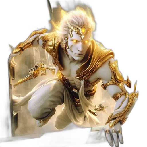 dragon, jewelry, concept art, fantasy art, 3d render, comic book art, golden, ethereal transparent PNG cut-out