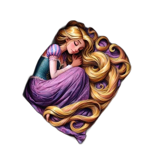 hair, dress, jewelry, crown, fantasy art, pixel art, watercolor, oil painting transparent PNG cut-out