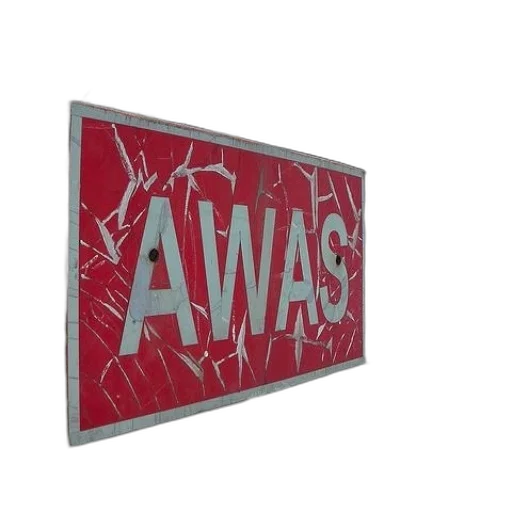 jewelry, jacket, 3d render, red, sign, word, awas transparent PNG cut-out