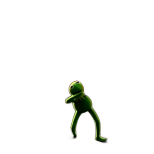 staff, creature, robot, animal, 3d render, concept art, pixel art, green transparent PNG cut-out