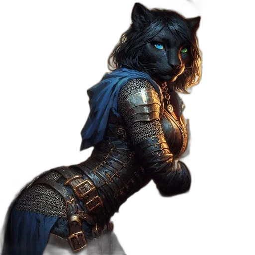 staff, animal, fantasy art, concept art, comic book art, pixel art, blue, black transparent PNG cut-out