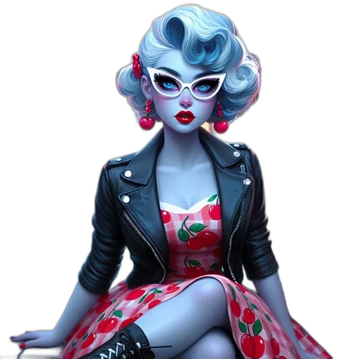 dress, jacket, concept art, fantasy art, comic book art, cartoon, red, dark transparent PNG cut-out