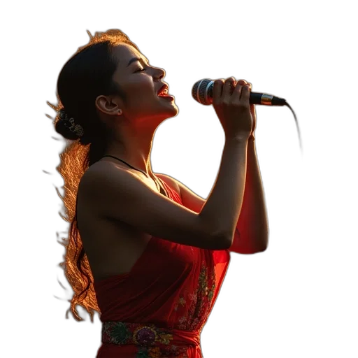 singing, voice, myanmar, going transparent PNG cut-out