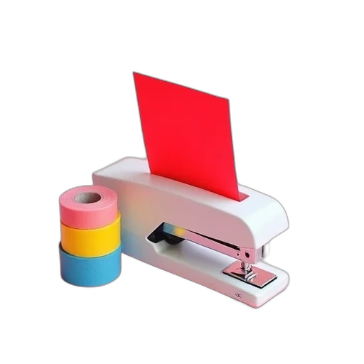weapon, furniture, jewelry, staff, 3d render, red, colorful, neon transparent PNG cut-out