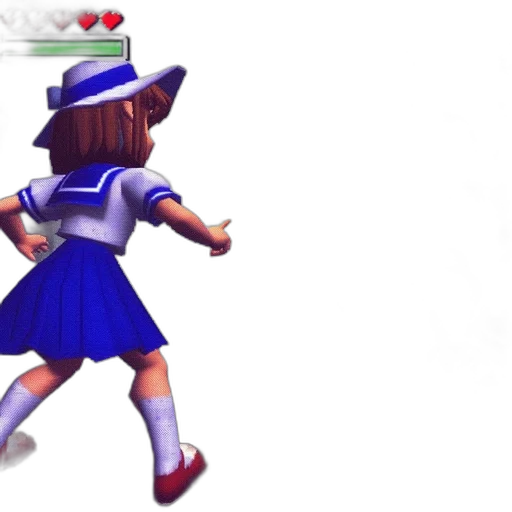 dress, robot, staff, 3d render, concept art, pixel art, vaporwave, blue transparent PNG cut-out