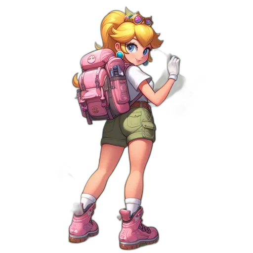 weapon, staff, jacket, pixel art, concept art, 3d render, vaporwave, pastel transparent PNG cut-out