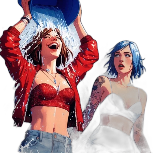 jacket, comic book art, concept art, cyberpunk, photorealistic, underwater, fire, neon lights transparent PNG cut-out