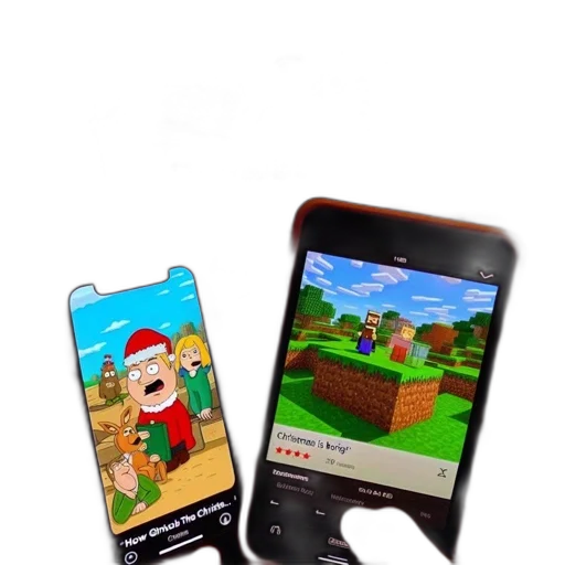 3d render, concept art, individual, watches, grinch, large, screen, while transparent PNG cut-out