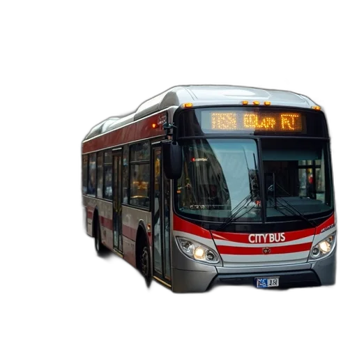 car, photorealistic, 3d render, concept art, city, bus, parked, side transparent PNG cut-out