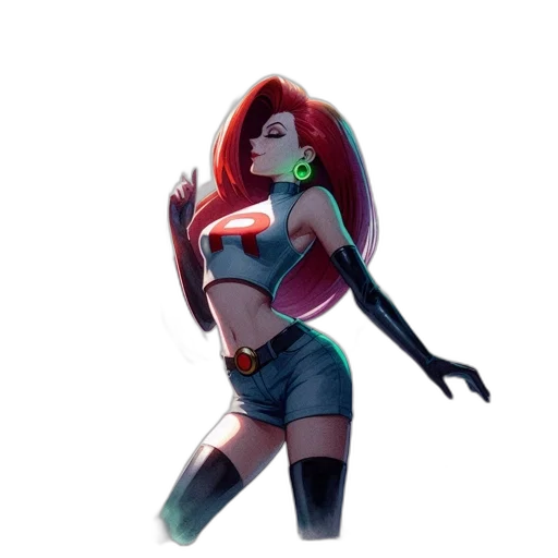 robot, dress, weapon, concept art, comic book art, 3d render, fantasy art, neon lights transparent PNG cut-out