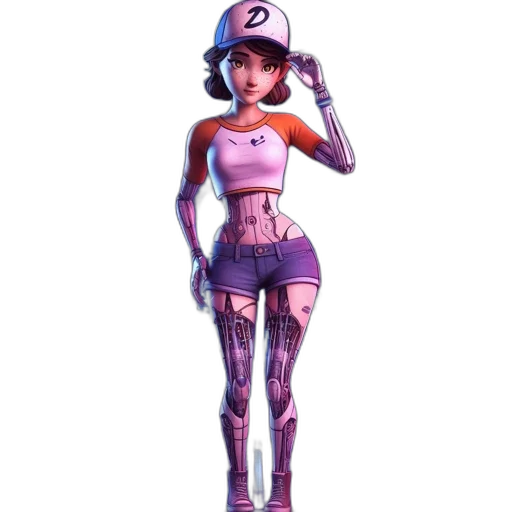robot, dress, staff, hat, concept art, comic book art, pixel art, cyberpunk transparent PNG cut-out