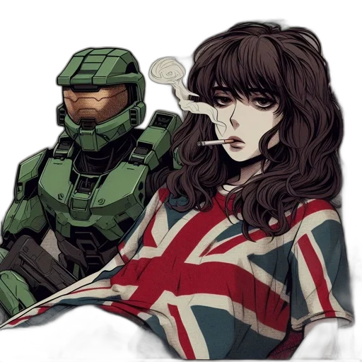 weapon, concept art, pixel art, cartoon, anime, green, earth tones, two transparent PNG cut-out