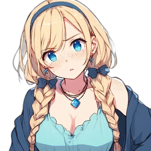 dress, staff, face, crown, anime, pixel art, fantasy art, cartoon transparent PNG cut-out