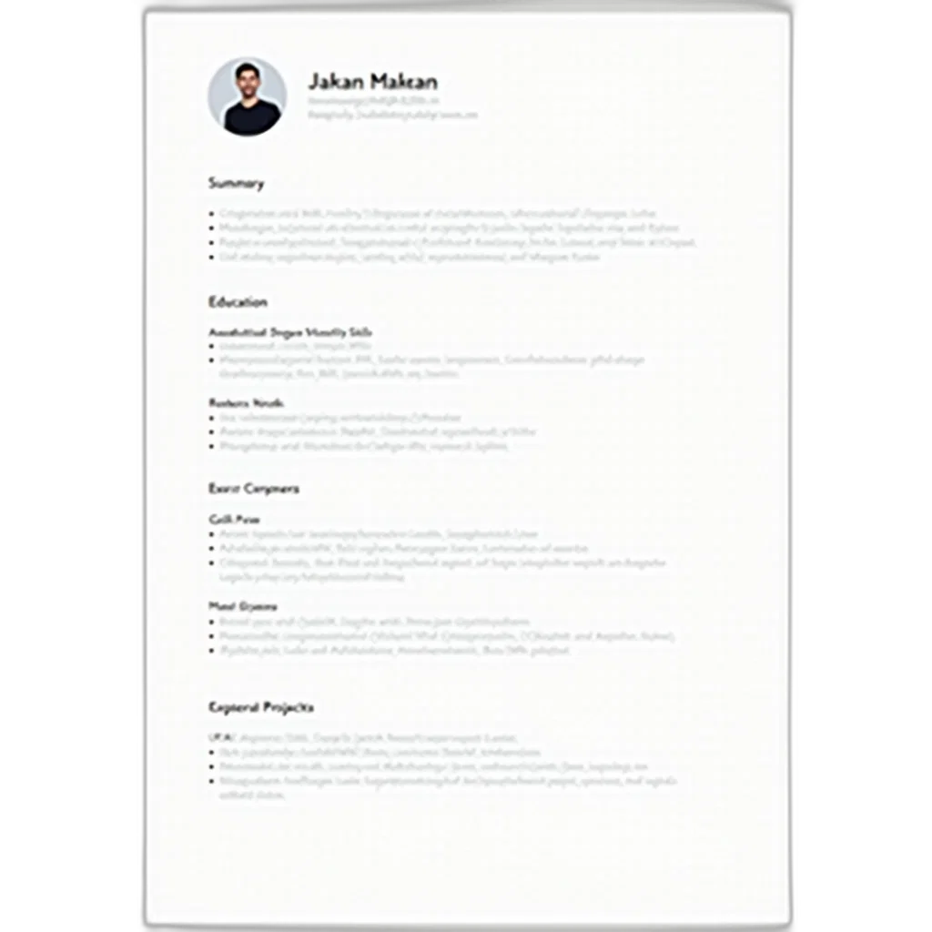 staff, monochrome, resume, professional, layout, featuring, header, candidate transparent PNG cut-out