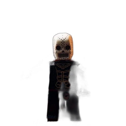 mask, robot, staff, creature, 3d render, concept art, pixel art, comic book art transparent PNG cut-out