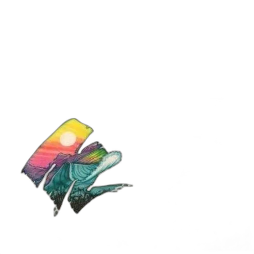 dragon, flower, umbrella, hat, vaporwave, watercolor, pixel art, concept art transparent PNG cut-out