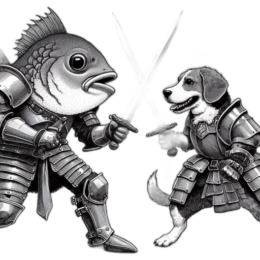 concept art, fantasy art, comic book art, photorealistic, underwater, outer space, monochrome, anthropomorphic transparent PNG cut-out